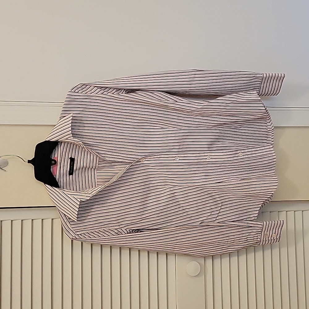 The Limited black white striped button down shirt size small